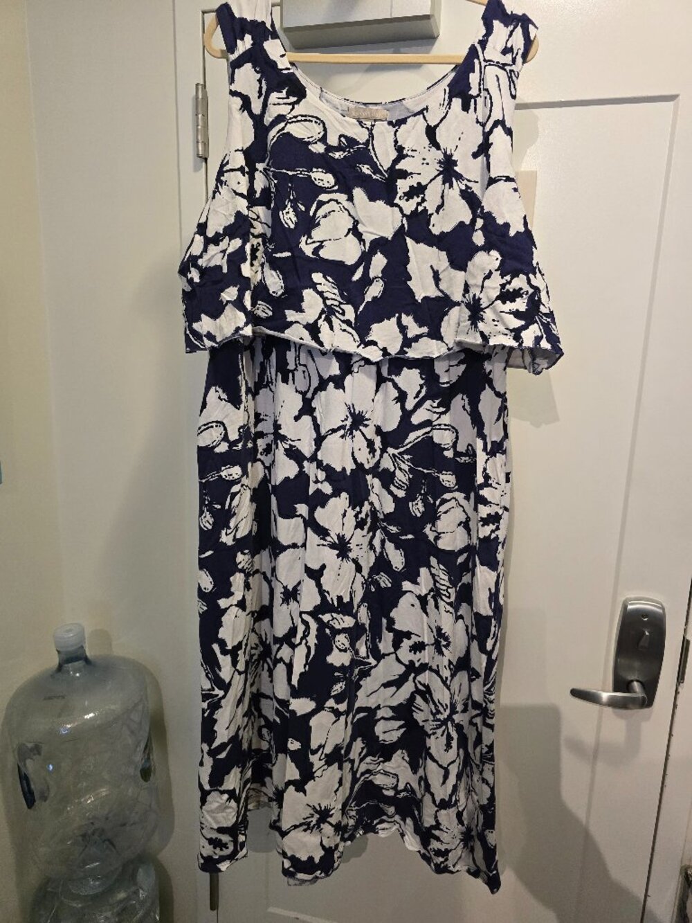 Woman Within Floral Popover Maxi Dress